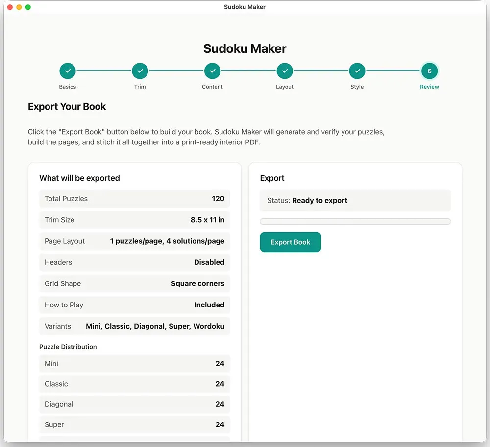PuzzleBookMaker Sudoku Review