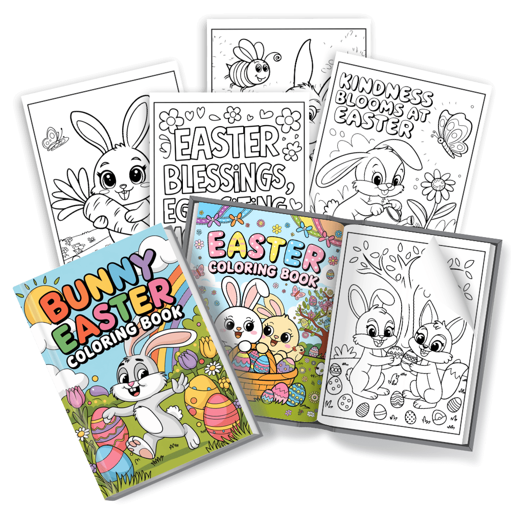 2400+ Easter Coloring Pages PLR