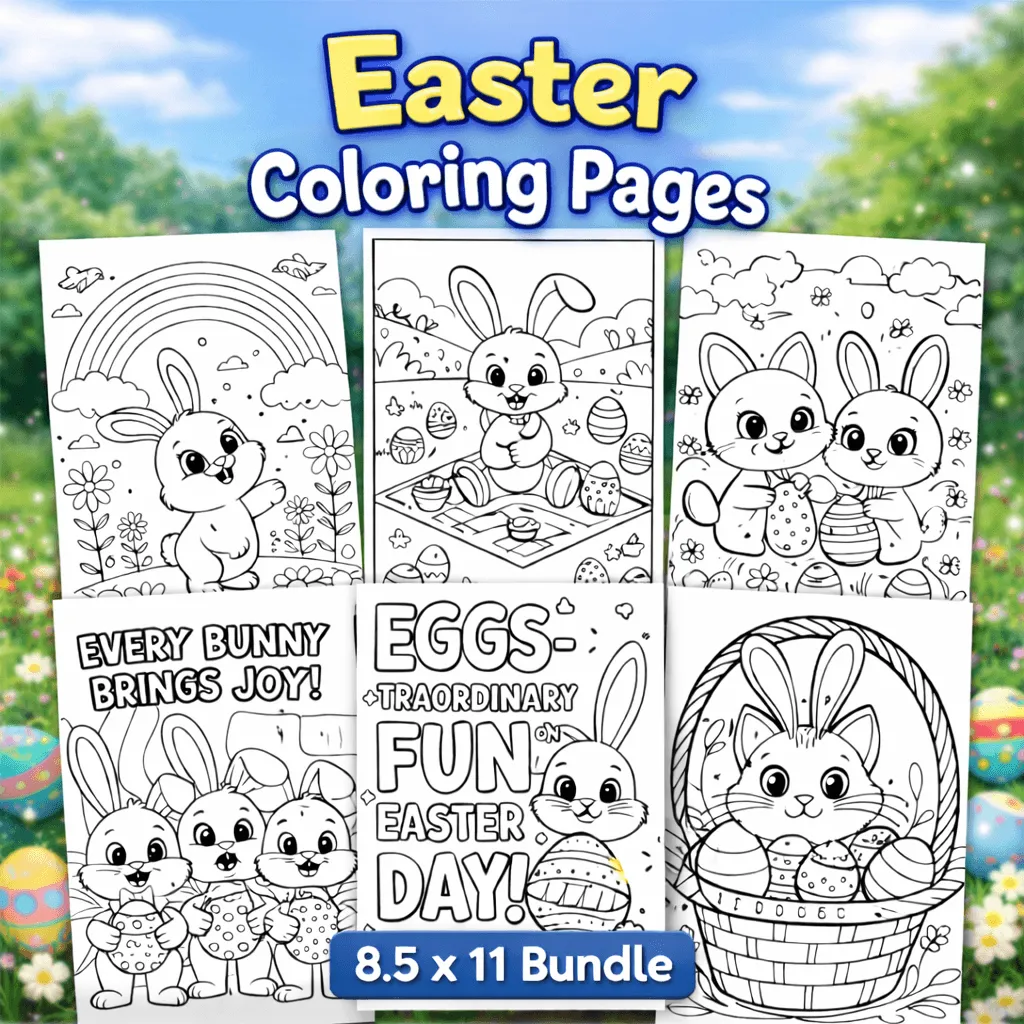 2400 Easter Coloring Pages PLR Review