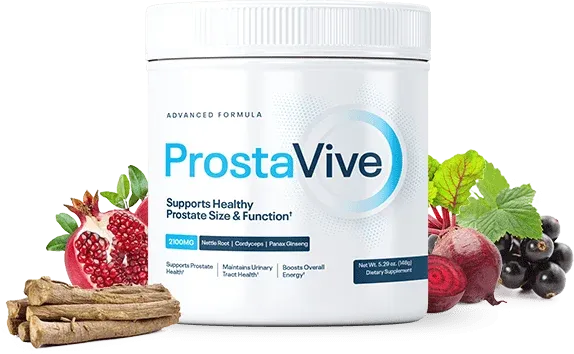 ProstaVive review supplement bottle and ingredients